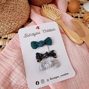 Lot de 3 barrettes à pincer